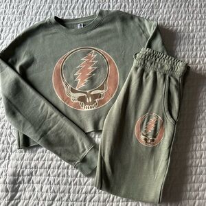 Grateful Dead Sweatshirt and Joggers Set